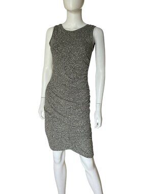Tildon Ruched Bodycon Dress Gray XS